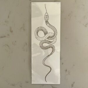 Black Snake Semi-permanent tattoo